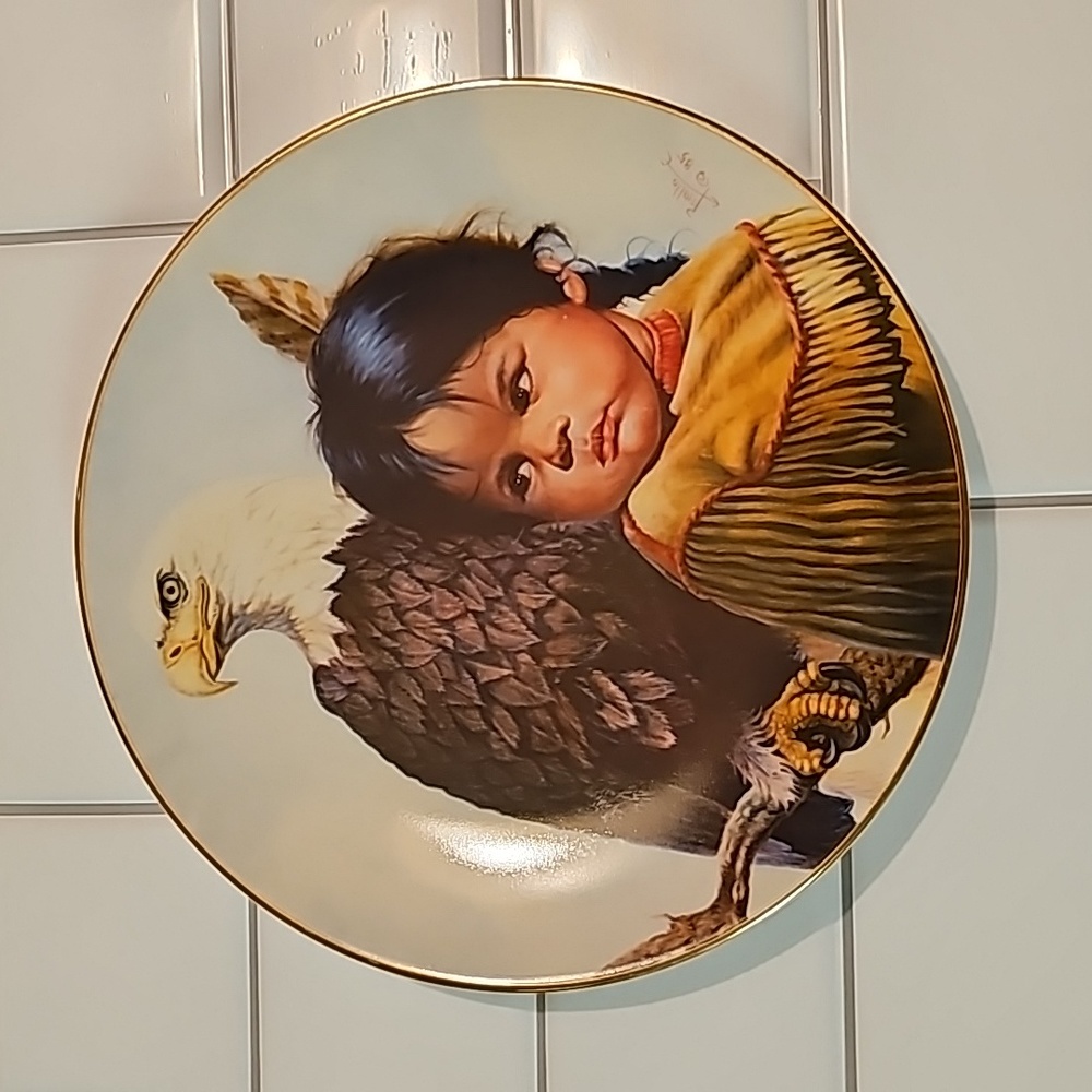 1986 Brave And Free Perillo Porcelain Plate
